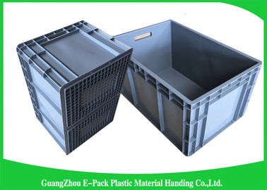 Thùng lưu trữ công nghiệp bằng nhựa PP tiêu chuẩn, Hộp xếp chồng bằng nhựa tái sử dụng
