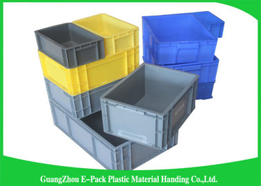 Thùng chứa Euro tải nhỏ có nắp đậy, Hộp xếp chồng nhựa tiêu chuẩn Vật liệu PP