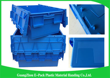 600 * 400 * 315mm Hộp đựng có nắp gắn bằng nhựa Vật liệu PP có thể xếp chồng lên nhau và lồng vào nhau
