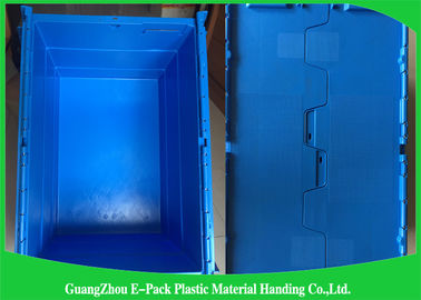 600 * 400 * 315mm Hộp đựng có nắp gắn bằng nhựa Vật liệu PP có thể xếp chồng lên nhau và lồng vào nhau