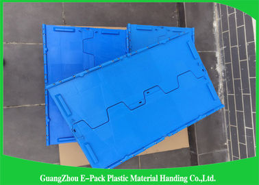 Hộp đựng có nắp đậy bằng nhựa 60L có thể tái chế Màu xanh lam tùy chỉnh cho nông nghiệp