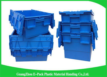 Hộp đựng có nắp đậy bằng nhựa 60L có thể tái chế Màu xanh lam tùy chỉnh cho nông nghiệp