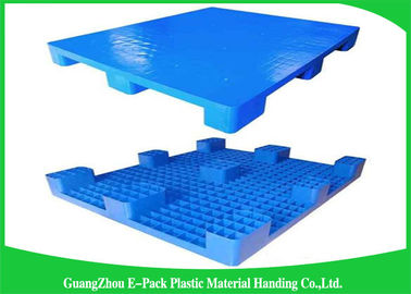 Economica Cargo Cargo Nestable Plastic Pallet 9 chân xuất khẩu màu xanh lam 1200 * 1000mm