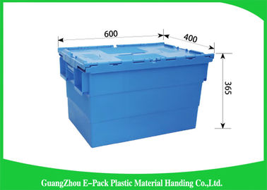 Lưu trữ công nghiệp Hộp đựng có nắp gắn bằng nhựa để vận chuyển và hậu cần