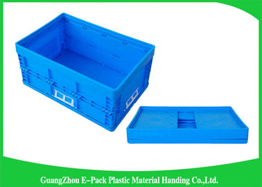 55L Siêu thị Vận tải thùng lưu trữ nhựa có thể thu gọn / thùng lưu trữ gấp