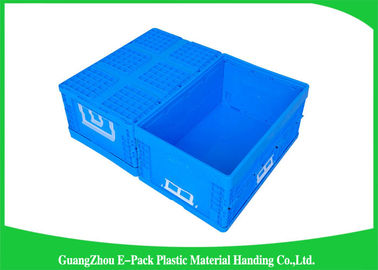 55L Siêu thị Vận tải thùng lưu trữ nhựa có thể thu gọn / thùng lưu trữ gấp