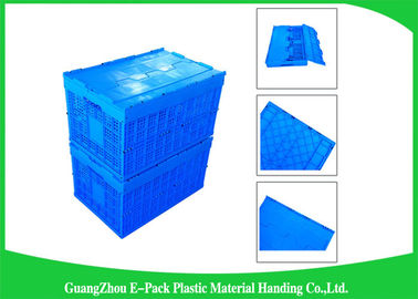 Hộp đựng bằng nhựa có thể thu gọn lưới có nắp đính kèm / Hộp nhựa gấp gói