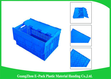Hộp đựng bằng nhựa có thể thu gọn lưới có nắp đính kèm / Hộp nhựa gấp gói