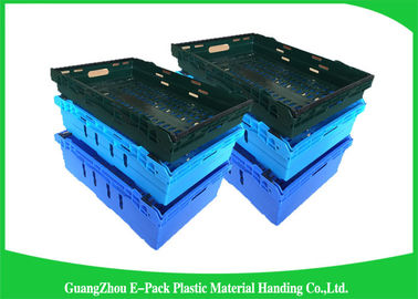 Lưới vận chuyển Thùng nhựa thực phẩm màu xanh lá cây Bảo quản thuốc có thể tái chế