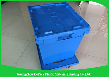 50kgs rắn Bảo mật Di chuyển Hộp đựng có nắp đậy bằng nhựa Màu xanh lam