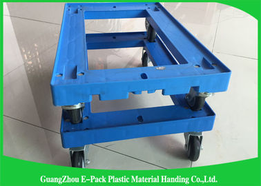 612 * 412 * 145mm Pallet tùy chỉnh bằng nhựa di chuyển Dolly với bánh xe PU Công suất 150KG