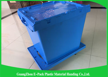 Hộp đựng có nắp đậy bằng nhựa có thể xếp chồng lên nhau Tiết kiệm không gian hậu cần Vận chuyển dễ dàng
