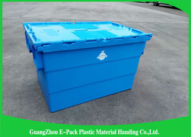 Tổng số phân phối bao bì có nắp bản lề, thùng nhựa lớn hậu cần