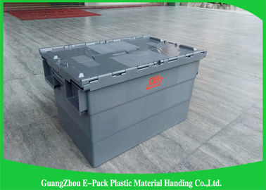 Hộp di chuyển bằng nhựa tùy chỉnh cho nhà kho, có nắp đậy kèm theo