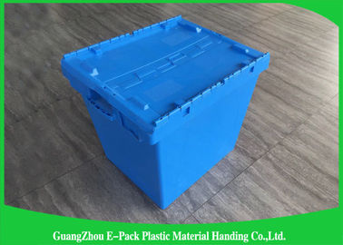 Hộp đựng có nắp bằng nhựa di chuyển rắn, Thùng nhựa an ninh 50kgs có nắp