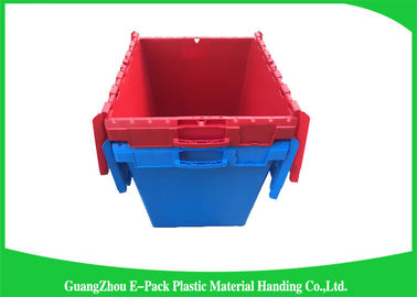 Hộp đựng có nắp bằng nhựa di chuyển rắn, Thùng nhựa an ninh 50kgs có nắp