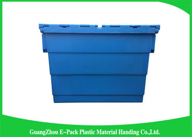 Lưu trữ bằng nhựa màu xanh Đính kèm Hộp có nắp Chiều cao các loại 60 * 40 * 41,2cm
