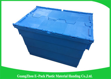 Lưu trữ bằng nhựa màu xanh Đính kèm Hộp có nắp Chiều cao các loại 60 * 40 * 41,2cm