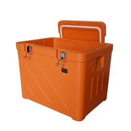Hộp nhựa cách nhiệt không độc hại màu cam, Hộp bảo quản lạnh dã ngoại 110L