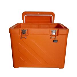 Hộp nhựa cách nhiệt không độc hại màu cam, Hộp bảo quản lạnh dã ngoại 110L