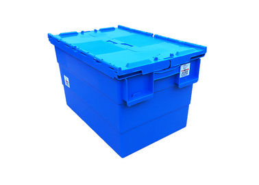 Hộp tote nhựa có thể xếp chồng lên nhau có thể xếp chồng lên nhau 23,6 'x 15,7' với nắp bản lề
