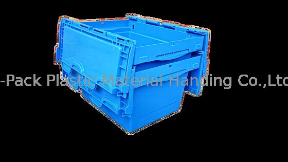 Hộp xách tay nhỏ với bản lề thanh thép in logo ở cả hai bên