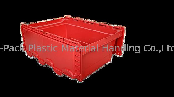 Thùng nhựa PP chống va đập có nắp gắn liền Kích thước tiêu chuẩn 600x400mm Tùy chỉnh màu sắc và in logo lớn để tải