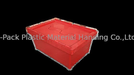 Thùng nhựa PP chống va đập có nắp gắn liền Kích thước tiêu chuẩn 600x400mm Tùy chỉnh màu sắc và in logo lớn để tải
