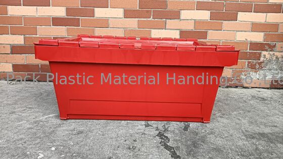 Thùng nhựa PP chống va đập có nắp gắn liền Kích thước tiêu chuẩn 600x400mm Tùy chỉnh màu sắc và in logo lớn để tải