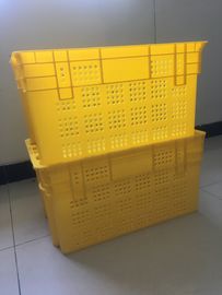 Thùng thực phẩm bằng nhựa bền, xếp chồng lên nhau Trái cây làm tổ Thùng lưới PP Nhà kho DC