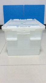 Kích thước tiêu chuẩn Nhựa PP Đính kèm Hộp chứa có nắp Khả năng tải cao hơn