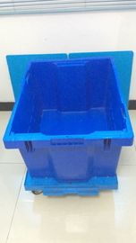 Hộp turover lưu trữ bằng nhựa tùy chỉnh lớn 800 * 600mm Đa mục đích