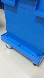 3 inch Bốn bánh xe PU Xếp chồng bằng nhựa Dolly Bánh lái di chuyển tùy chỉnh