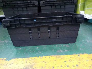 Hộp lưu trữ xếp chồng siêu thị 600 * 400mm Chất liệu PP nguyên sinh 6 chiều cao khác nhau