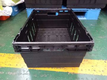 Hộp lưu trữ xếp chồng siêu thị 600 * 400mm Chất liệu PP nguyên sinh 6 chiều cao khác nhau
