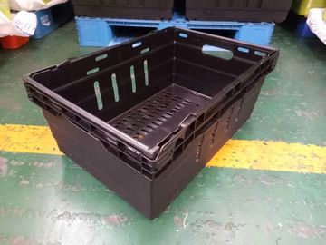 Hộp lưu trữ xếp chồng siêu thị 600 * 400mm Chất liệu PP nguyên sinh 6 chiều cao khác nhau