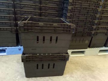 Hộp lưu trữ xếp chồng siêu thị 600 * 400mm Chất liệu PP nguyên sinh 6 chiều cao khác nhau