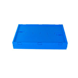 Nắp gắn kèm theo Thùng nhựa có thể thu gọn 600 * 400 * 265 mm Thân lưới đáy rắn