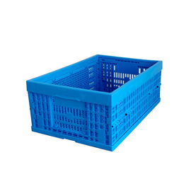 Thực phẩm tươi sống Đóng thùng nhựa có thể gập lại 600 * 400 * 240 mm Cấu trúc lưới