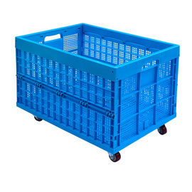 Thùng nhựa có thể gập lại lớn 800 mm với tùy chọn 4 bộ bánh
