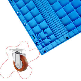 750 * 580mm Hộp đựng hậu cần bằng nhựa có thể thu gọn lớn hơn với bánh nướng Thuận tiện