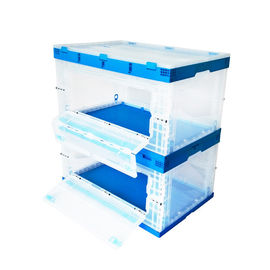 Hộp đựng có thể gập lại bằng PP nguyên sinh bền chắc Cửa mở cả hai mặt