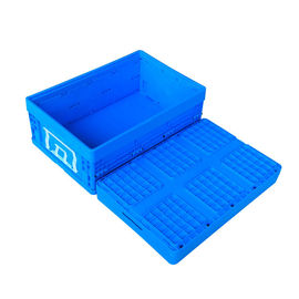 Thùng nhựa có thể gập lại màu xanh ổn định / Thùng nhựa gấp