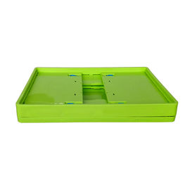 Kích thước tiêu chuẩn Hộp nhựa có thể gập lại màu xanh lá cây / Hộp nhựa có thể gập lại