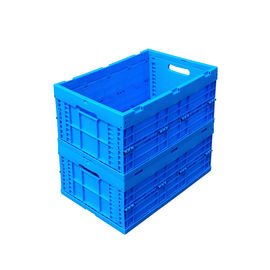 Tác động - Sức đề kháng Hộp tote có thể gập lại bằng PP nguyên sinh Đáy rắn 600 * 400 mm
