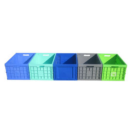 Công suất tải 30kgs Thùng chứa xếp chồng có thể gập lại được Virgin PP Dòng 600 * 400 mm