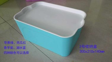 Hộp lưu trữ bằng nhựa màu vàng có nắp / Thùng chứa bằng nhựa lớn