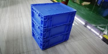 Có bản lề Nắp đậy Hộp đựng đồ bằng nhựa Hộp tote Màu xanh lam