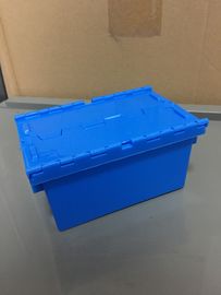 Kích thước nhỏ 120 * 80 * 60 mm Hộp xếp chồng nhựa Nest Tote Có nắp đậy