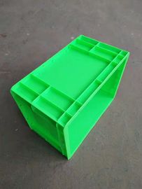 Thân thiện với môi trường Thùng xếp chồng Euro 400 * 300 mm Màu nhựa nguyên sinh Tùy chỉnh